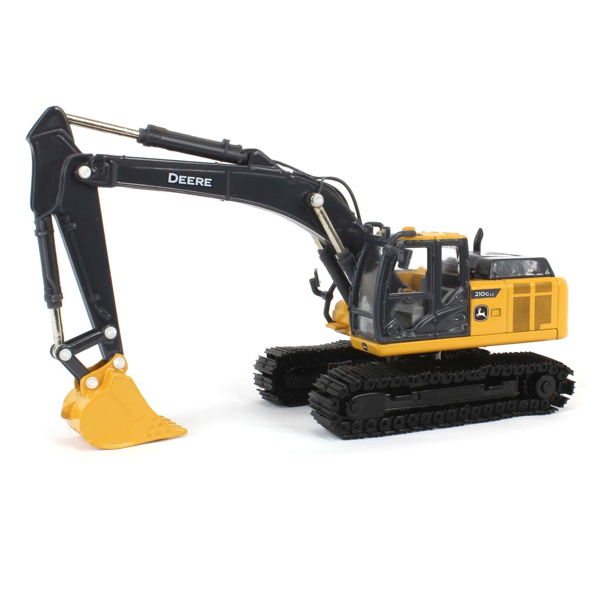 Model of a John Deere excavator on a white background