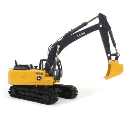 Model of a John Deere excavator on a white background