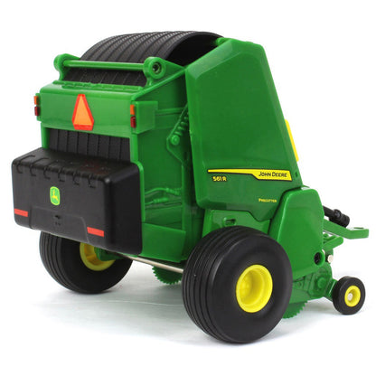 John Deere 561R Round Baler on a white background