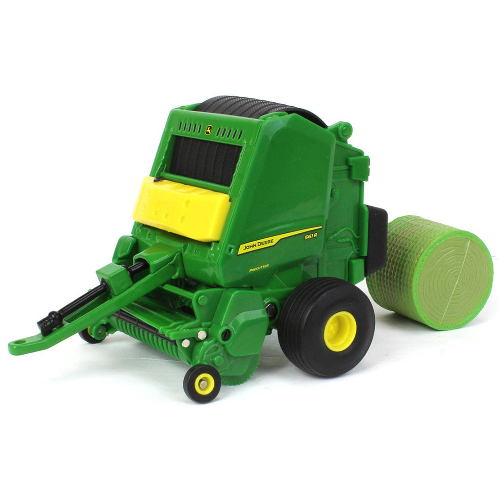 John Deere 561R Round Baler on a white background
