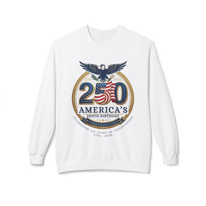 America's 250th Anniversary Crewneck Sweatshirt – 'We The People' Patriotic Design
