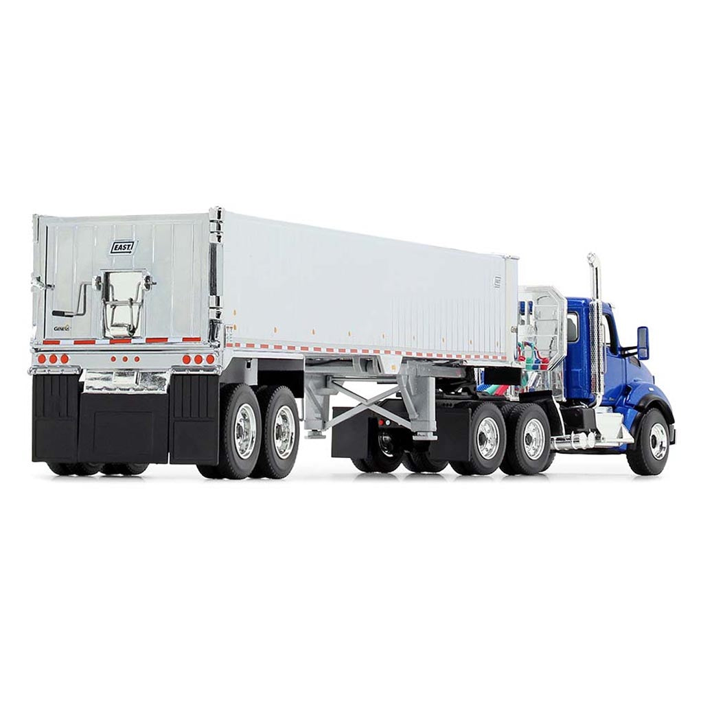 Kenworth T880 Day Cab with East Genesis End Dump Trailer (Surf Blue)