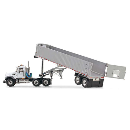 Mack Granite MP Day Cab with East Genesis End Dump Trailer (White)