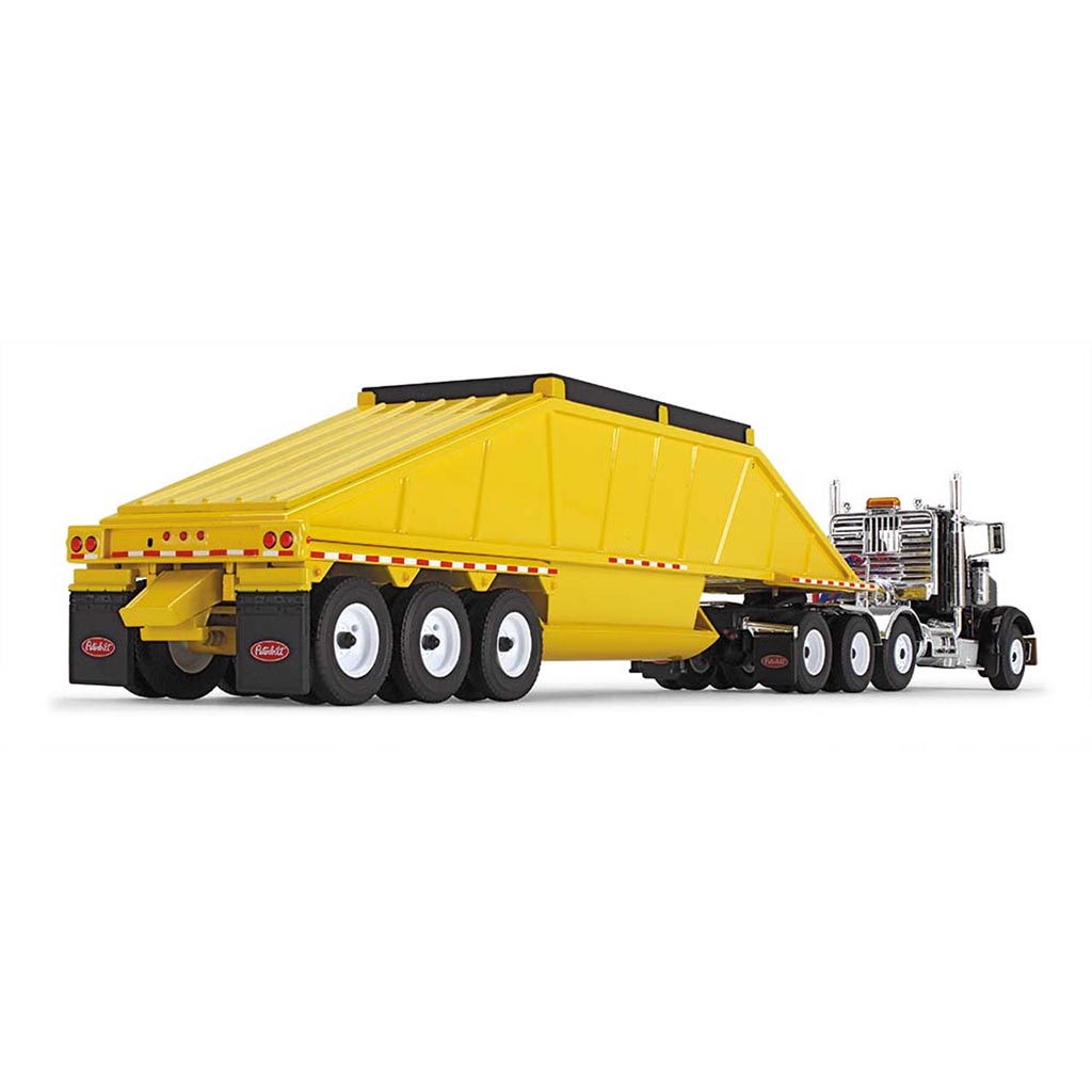 Peterbilt 367 w/Bottom Dump Trailer (Black/Yellow)