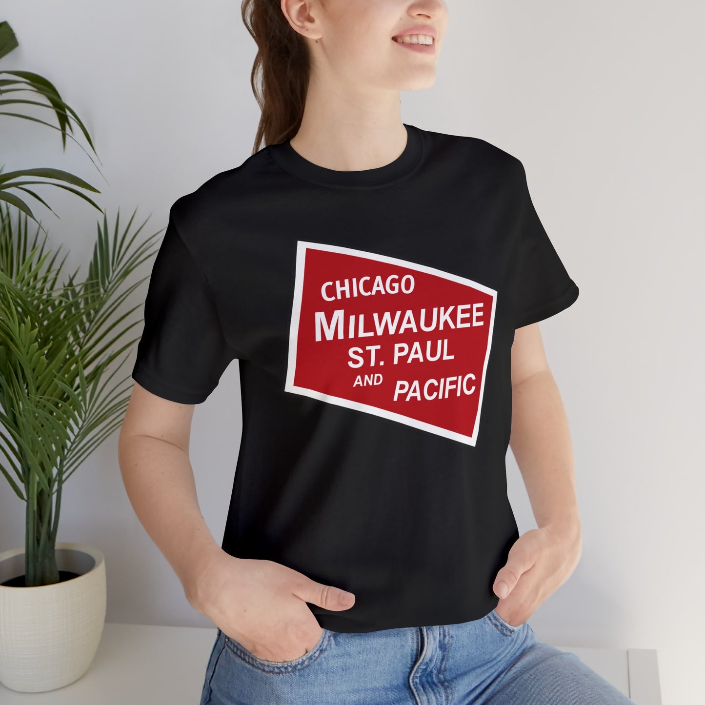 Chicago, Milwaukee, St. Paul and Pacific Railroad Logo Tee "The Milwaukee Road"