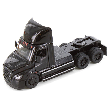 Model of a 2022 Freightliner eCascadia Day Cab Tractor on a White Background