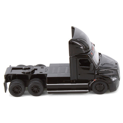 Model of a 2022 Freightliner eCascadia Day Cab Tractor on a White Background