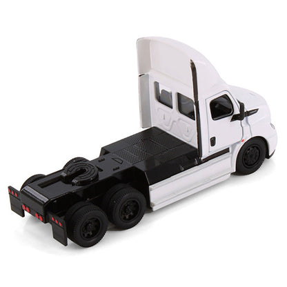 Model of a 2022 Freightliner eCascadia Day Cab Tractor on a White Background