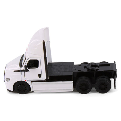 Model of a 2022 Freightliner eCascadia Day Cab Tractor on a White Background