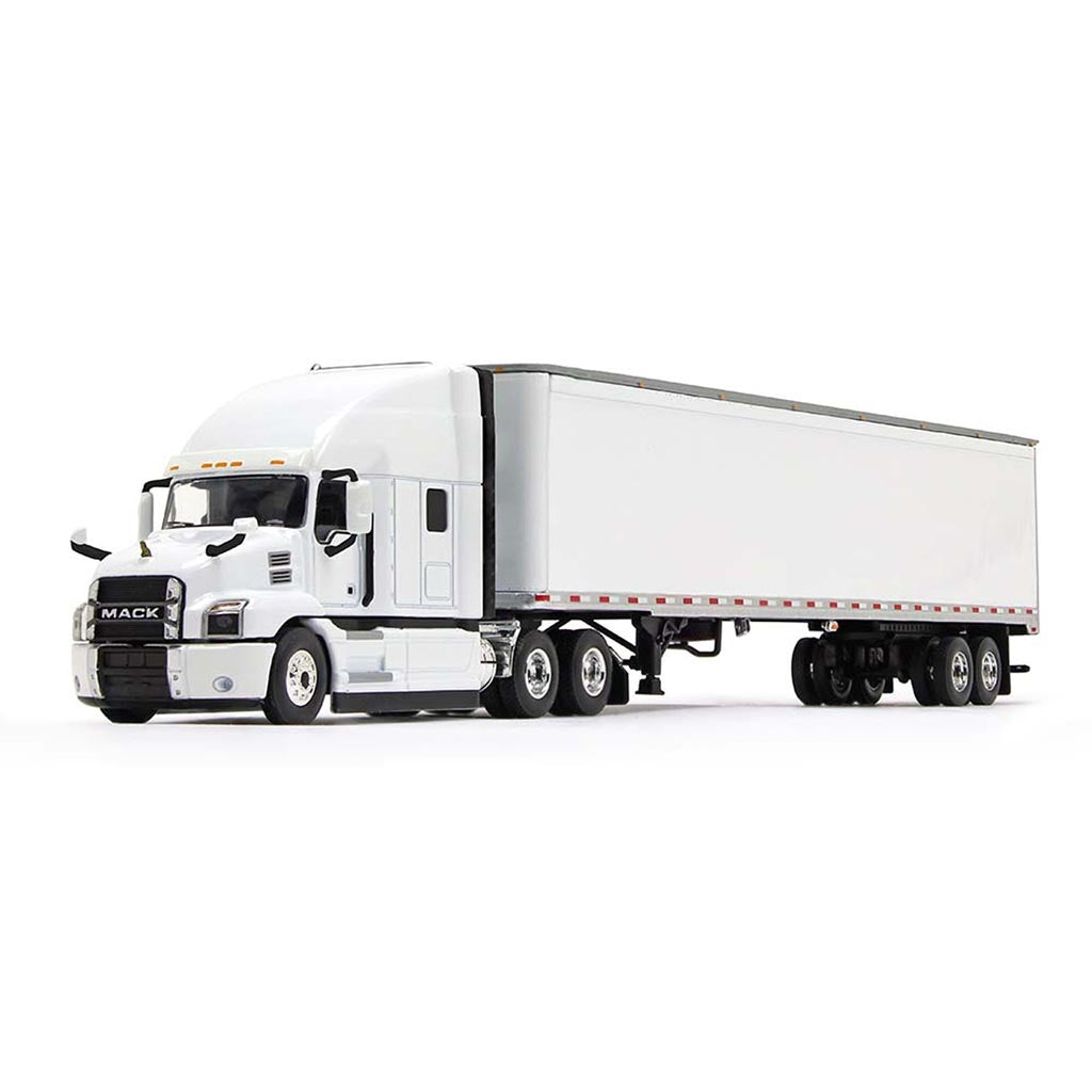 Mack Anthem High-Roof Sleeper Tractor with 53' Dry Van Trailer (Artic White)