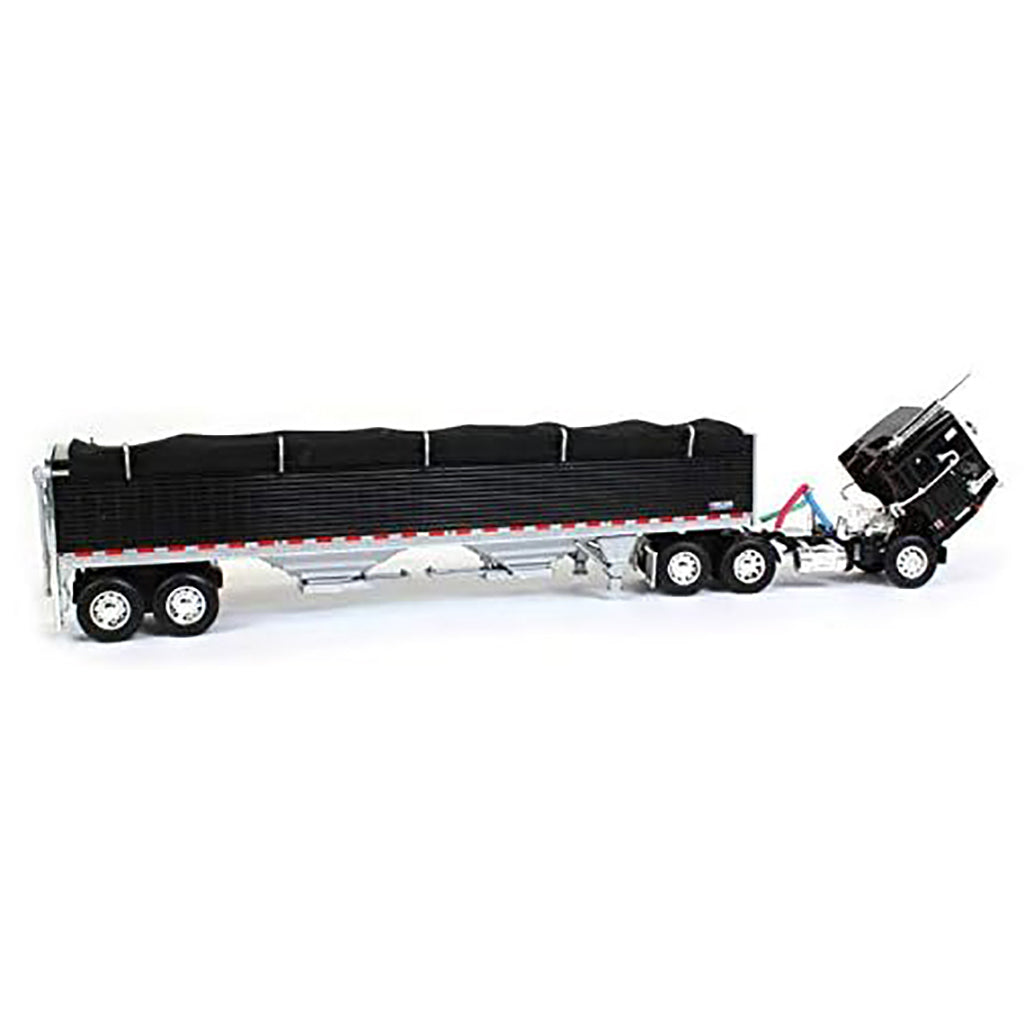 Peterbilt 352 COE w/45' Wilson Pacesetter Grain Trailer (Black)