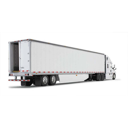 2019 Freightliner Cascadia w/53' Dry Van Trailer & Skirts (White)