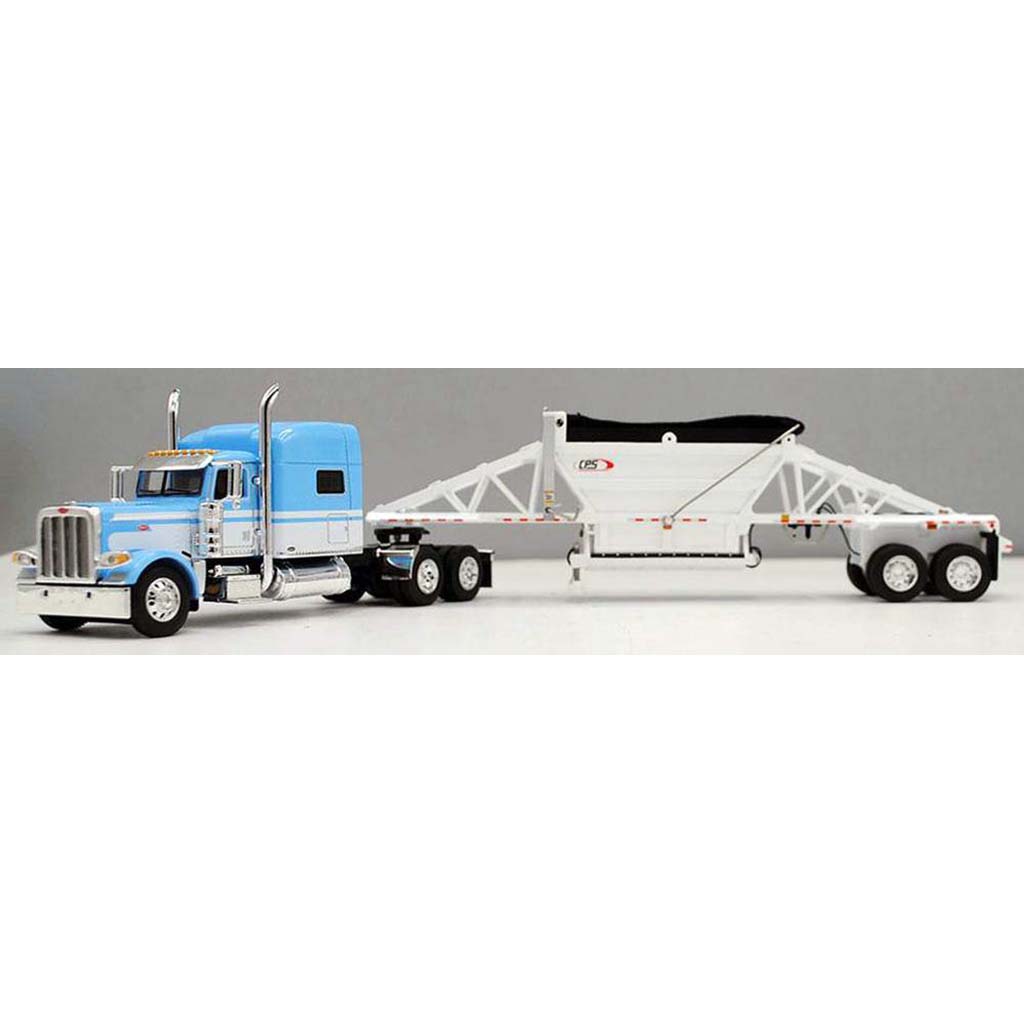 Peterbilt 389 w/Manac Bottom Dump Trailer (Light Blue/White)