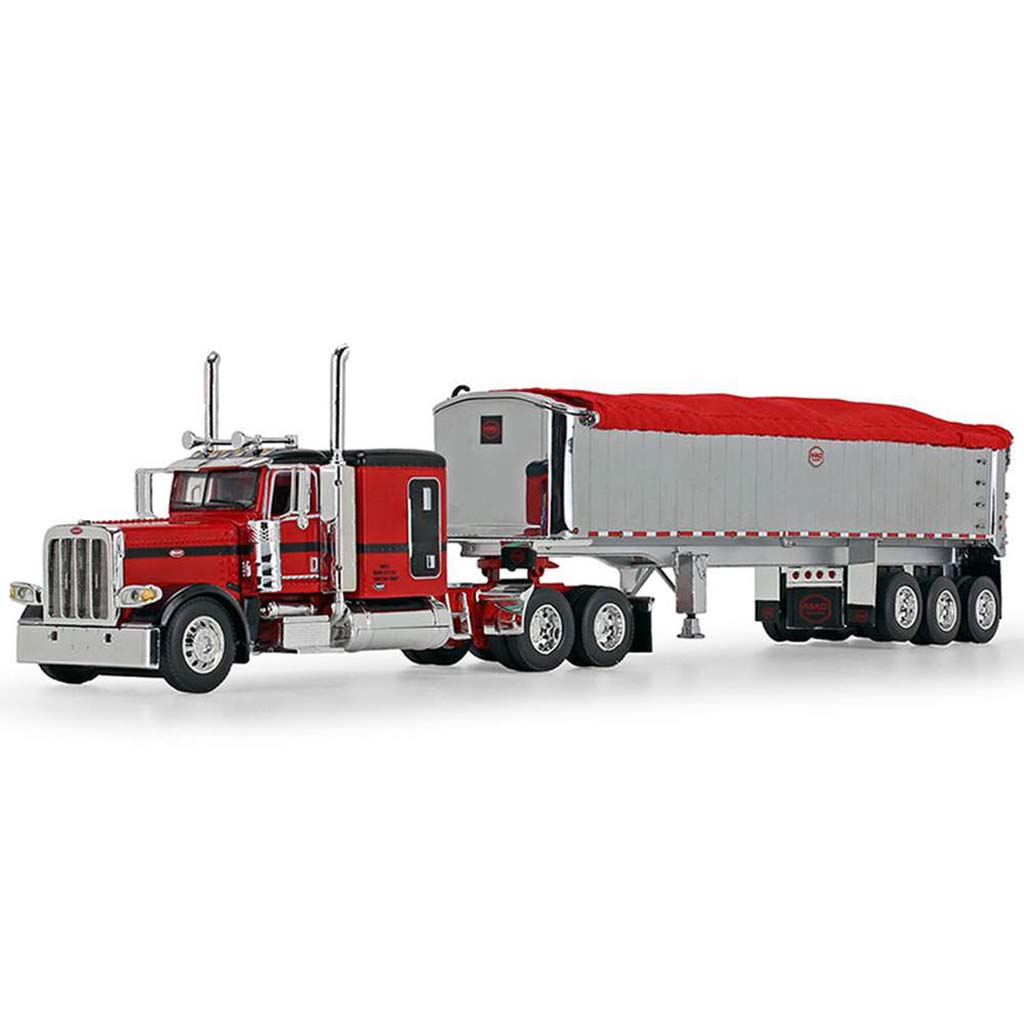 Peterbilt 389 w/MAC Coal Square Bottom Spread-Axle End Dump Trailer "Mac Trailers"