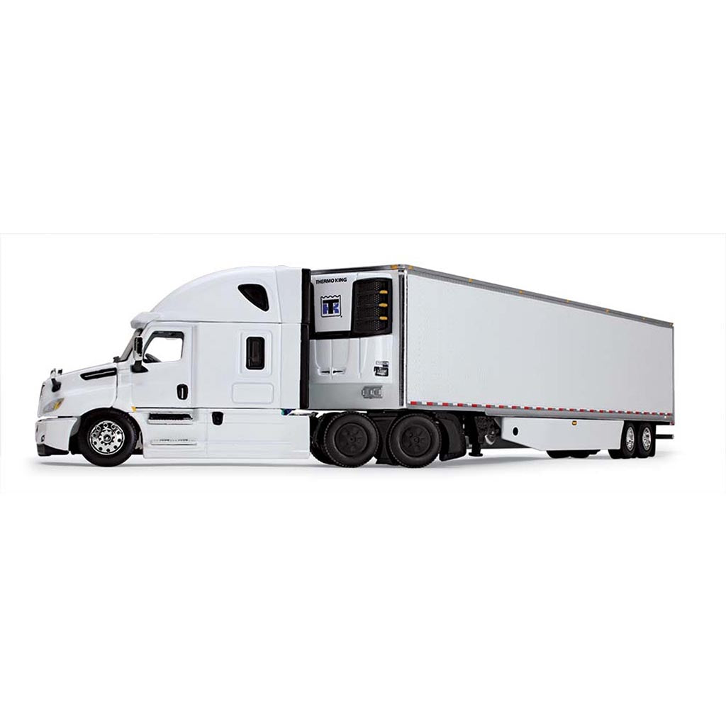 2019 Freightliner Cascadia w/53' Refrigerated Van Trailer & Skirts (White)