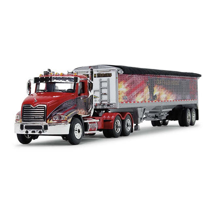 Mack Pinnacle w/Wilson Pacesetter Grain Trailer "Mercier Transport - Our Fallen Heroes" (Red)