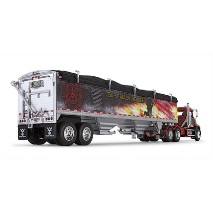 Mack Pinnacle w/Wilson Pacesetter Grain Trailer "Mercier Transport - Our Fallen Heroes" (Red)