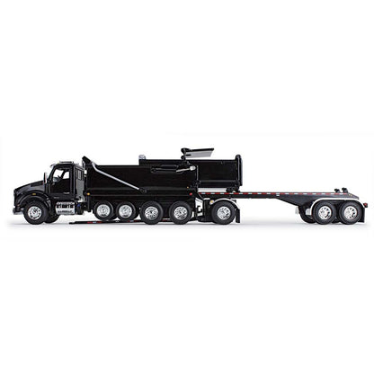 Kenworth T880 with Rogue Bed Dump Truck & Rogue Transfer Dump Trailer (Black)