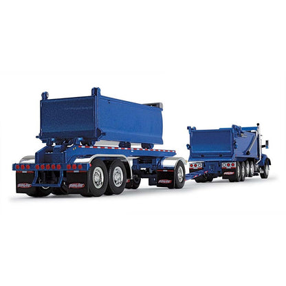 Kenworth T880 Dump Truck w/Rogue Transfer Dump Trailer (Surf Blue)