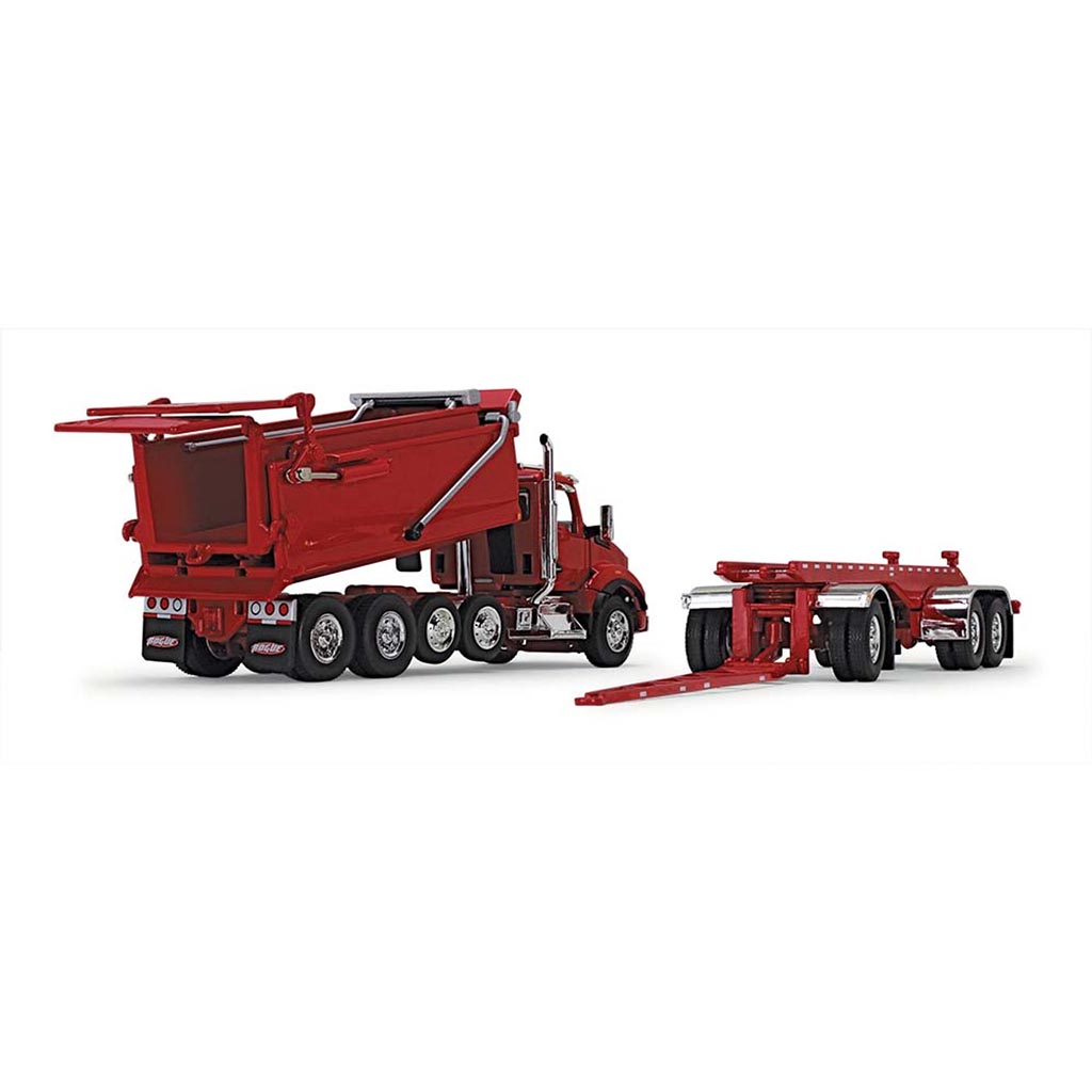 Kenworth T880 with Rogue Bed Dump Truck & Rogue Transfer Dump Trailer (Viper Red)