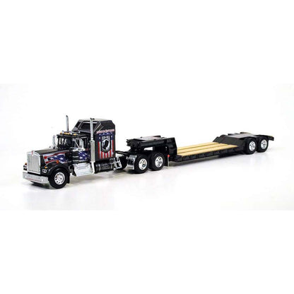 Kenworth W900A Aerodyne w/Rogers Lowboy Trailer "POW/MIA"