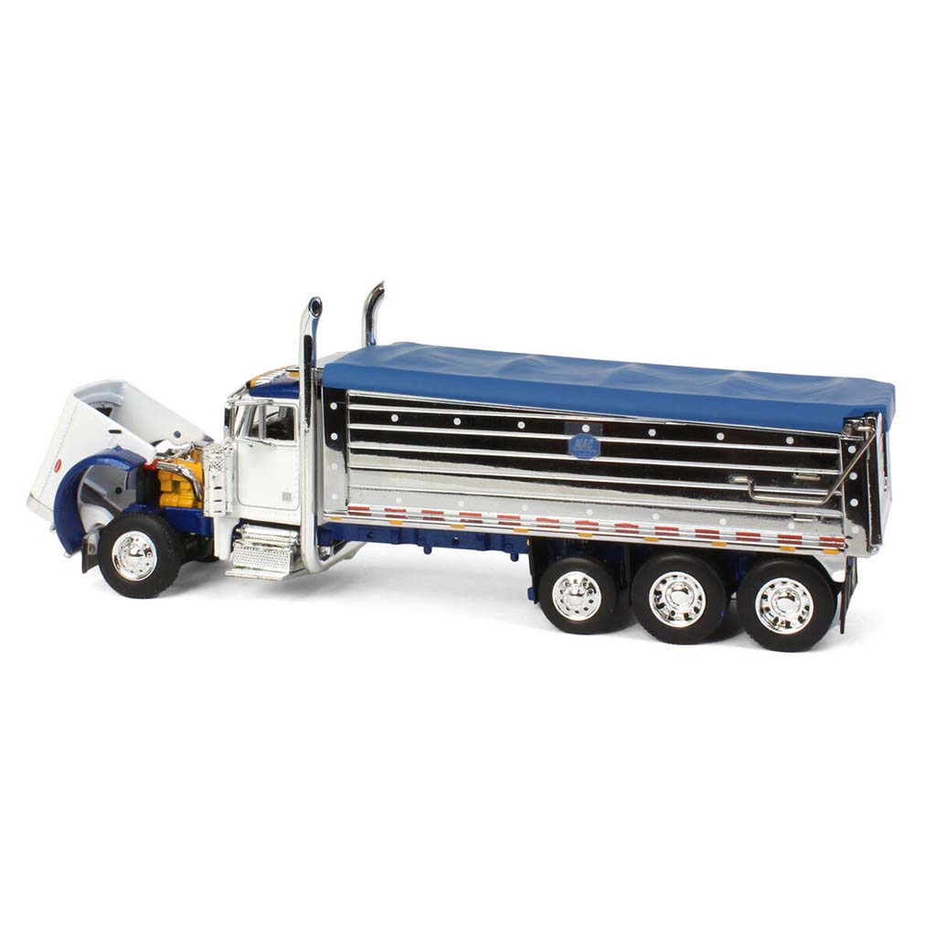 Peterbilt 379 Dump Truck w/MAC Dump Body (White/Blue)