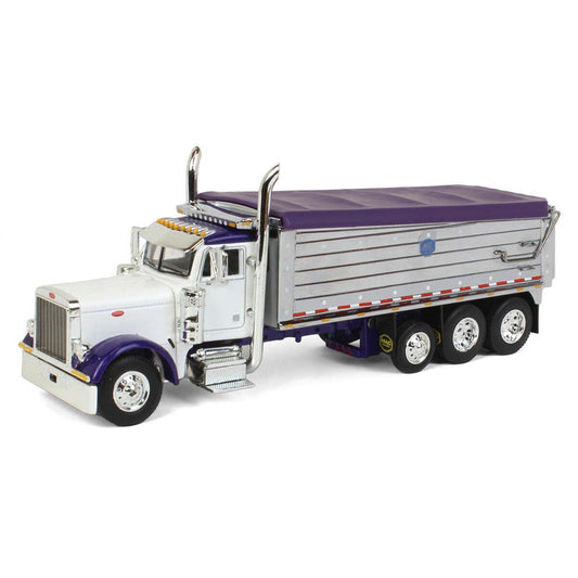 Peterbilt 379 Dump Truck w/MAC Dump Body (White/Purple)