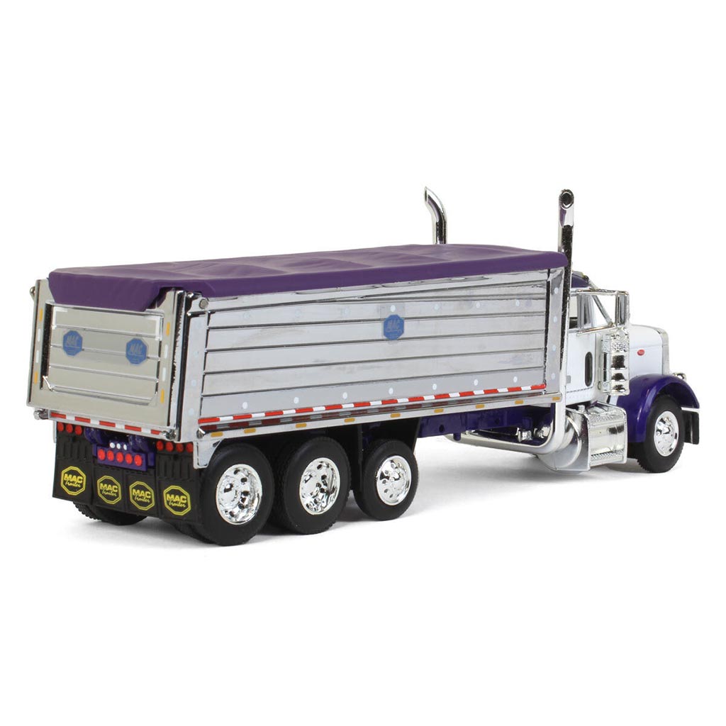 Peterbilt 379 Dump Truck w/MAC Dump Body (White/Purple)