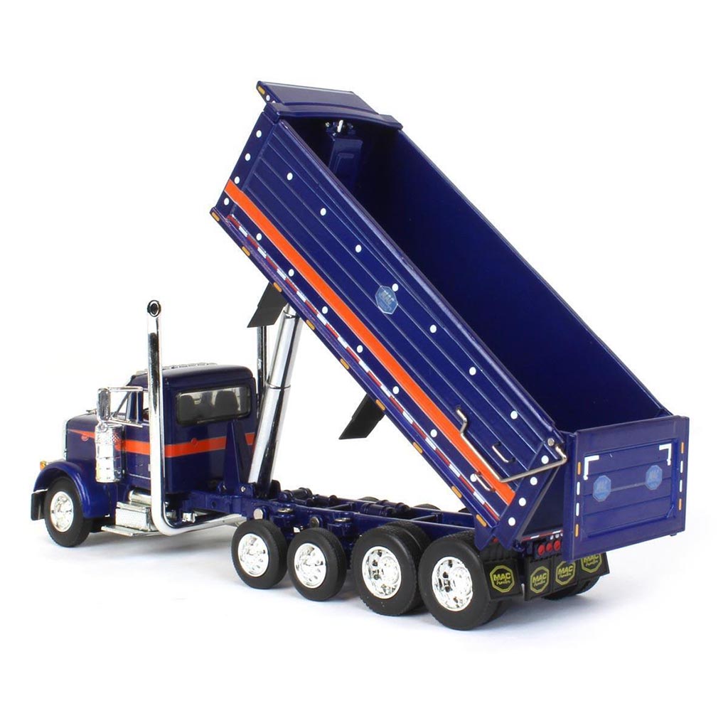 Peterbilt 379 Dump Truck w/MAC Dump Body (Blue/Orange)