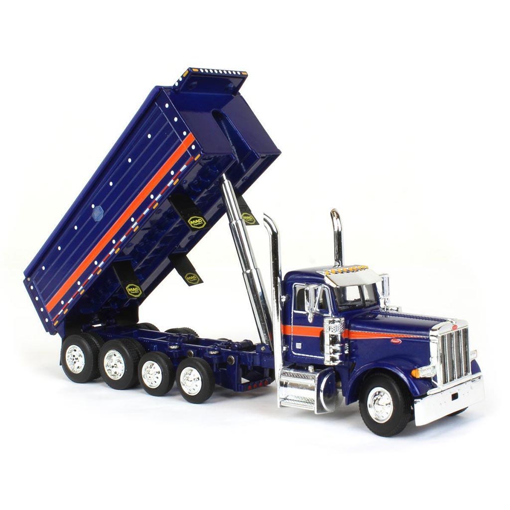 Peterbilt 379 Dump Truck w/MAC Dump Body (Blue/Orange)