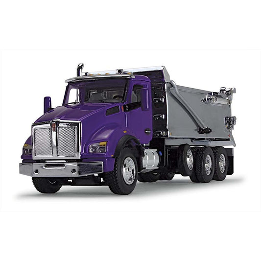 Kenworth T880 with Rogue Bed Dump Truck (Purple/Chrome)