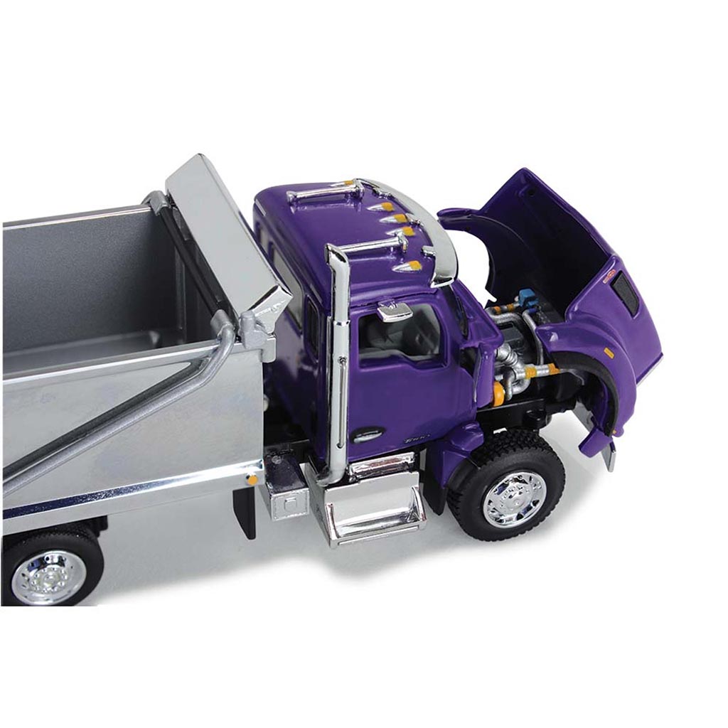 Kenworth T880 with Rogue Bed Dump Truck (Purple/Chrome)