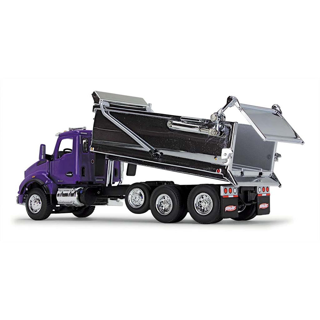 Kenworth T880 with Rogue Bed Dump Truck (Purple/Chrome)