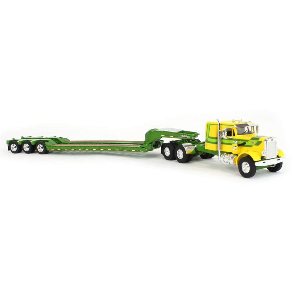 Peterbilt 351 w/Talbert Tri-Axle Lowboy Trailer (Yellow/Green)