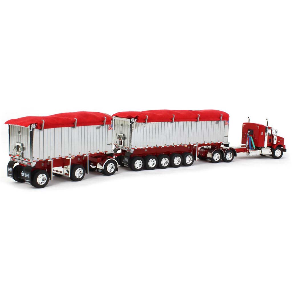 Kenworth T800 w/East Genesis II Michigan End Dump Trailer Set (Red)