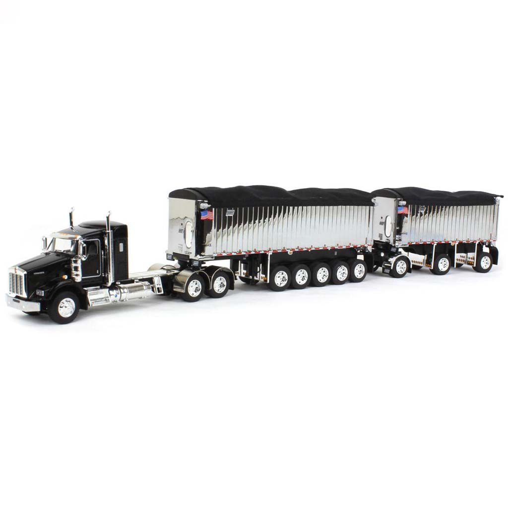 Kenworth T800 w/East Genesis II Michigan End Dump Trailer Set (Black)