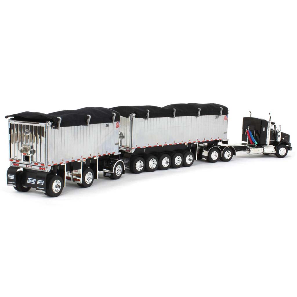 Kenworth T800 w/East Genesis II Michigan End Dump Trailer Set (Black)