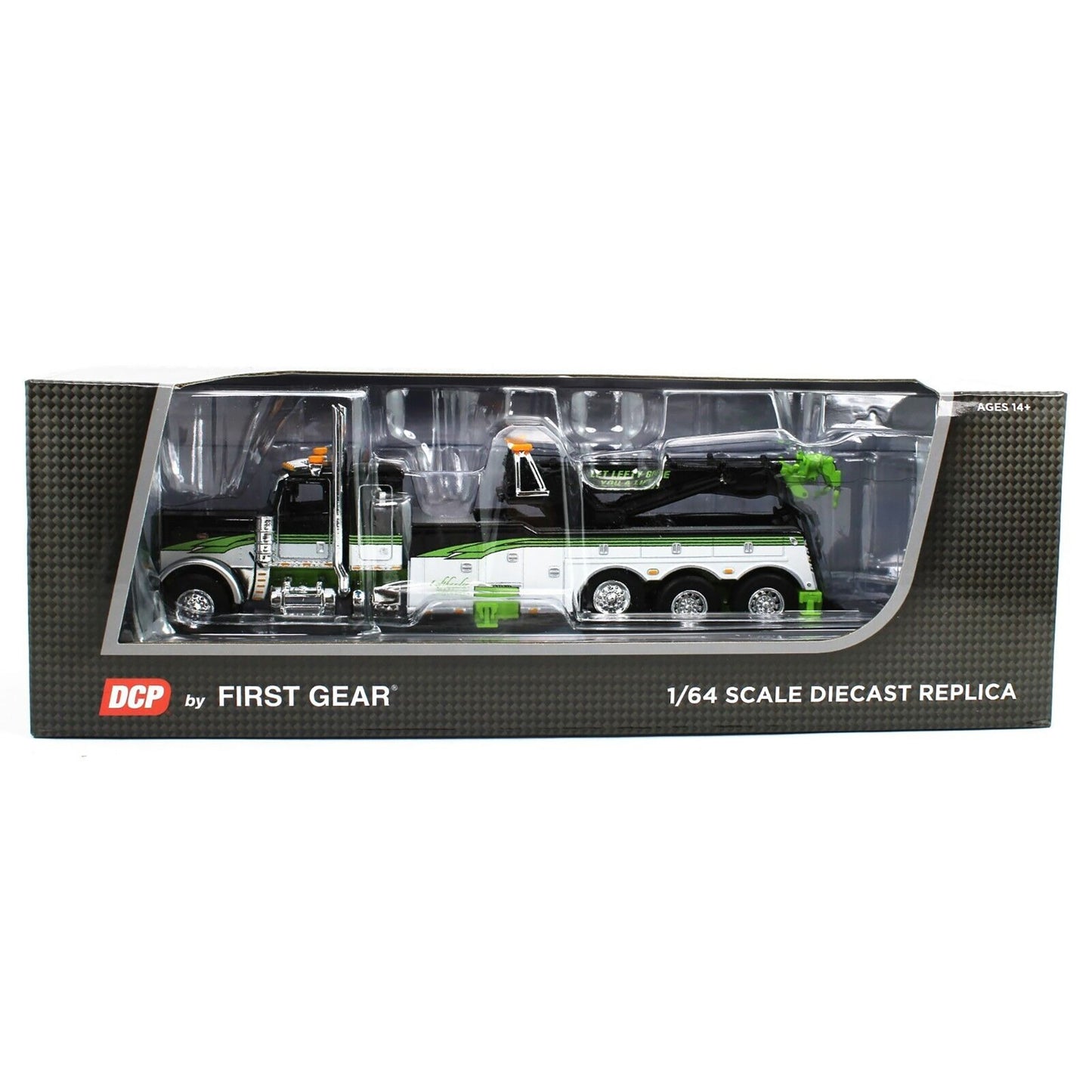 Model truck set in packaging with DCP by First Gear branding on a white background