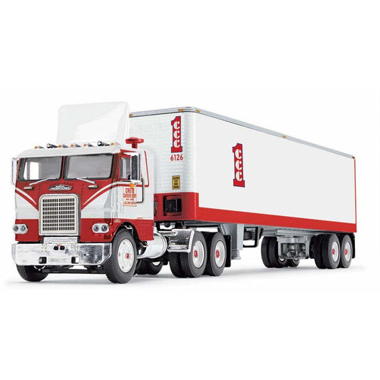 White Freightliner COE w/40' Dry Van Trailer "Crete Carrier Corp." (Red/White)