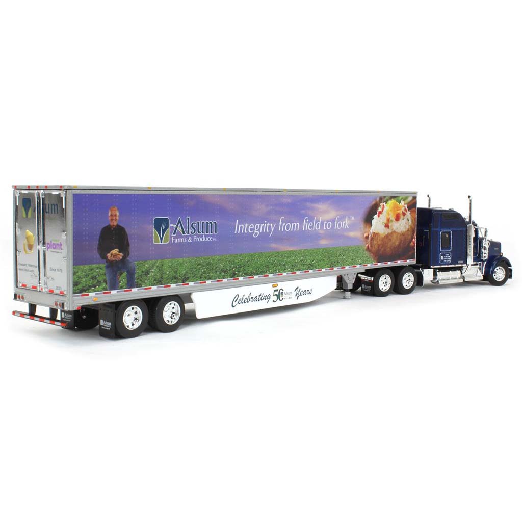 Kenworth W900L w/53' Utility Reefer Van Trailer "Alsum Farms"