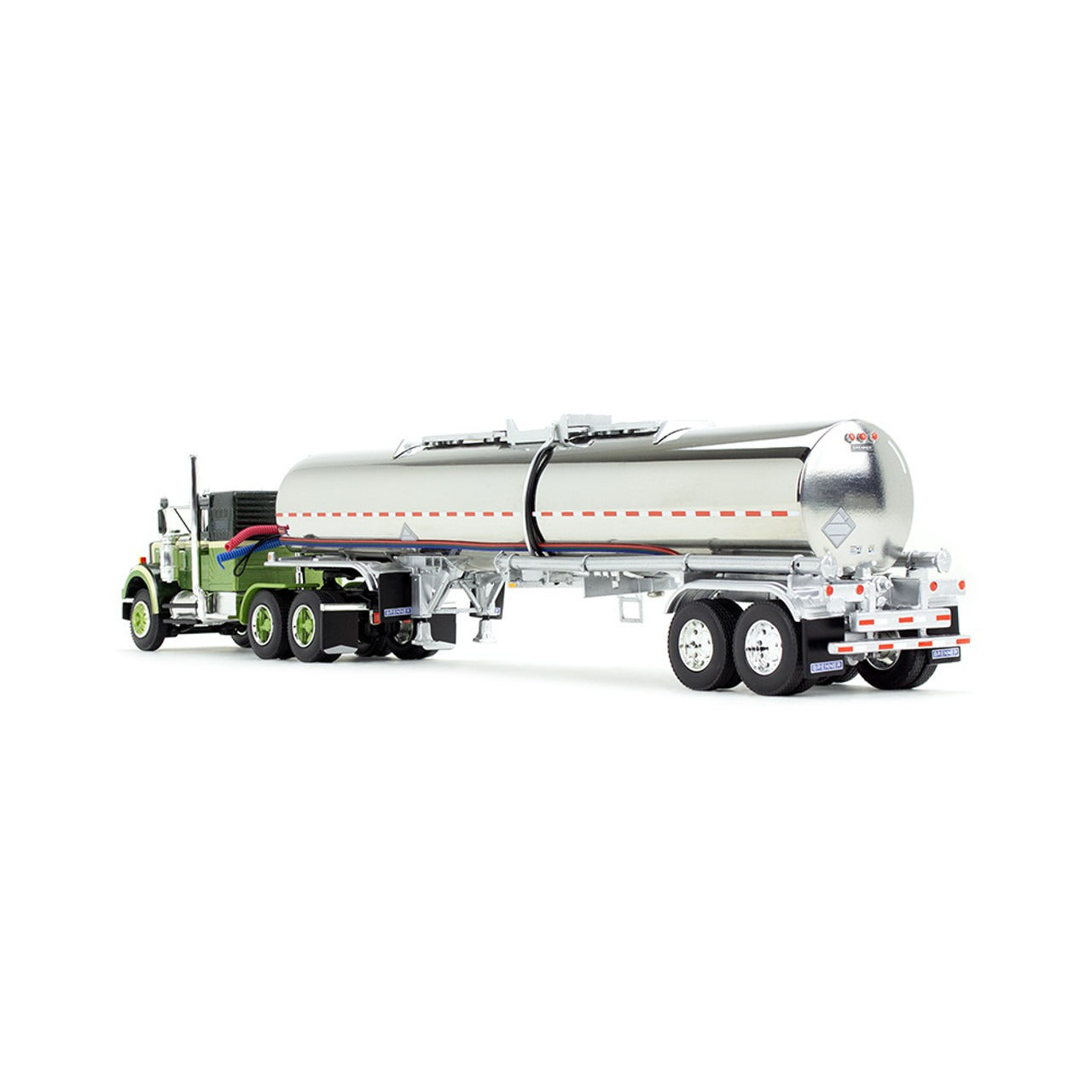 White Western Star 4900 w/Brenner Chemical Tanker Trailer (Dark Green/Olive)