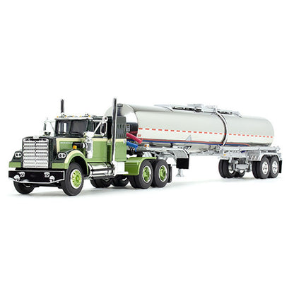 White Western Star 4900 w/Brenner Chemical Tanker Trailer (Dark Green/Olive)