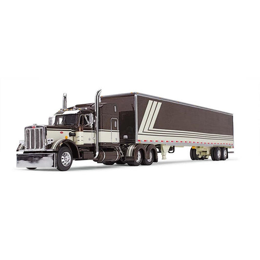 Peterbilt 359 w/53' Utility Dry Van Trailer (Brown/Cream)