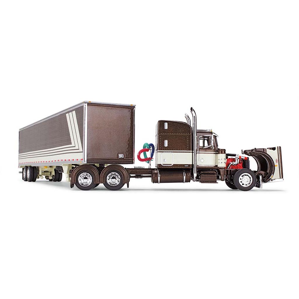 Peterbilt 359 w/53' Utility Dry Van Trailer (Brown/Cream)