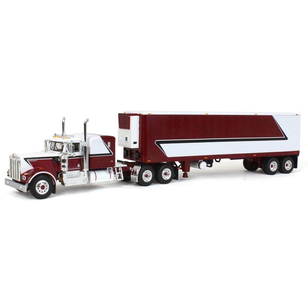 Kenworth W900A w/40' Reefer Van Trailer (Red/White)