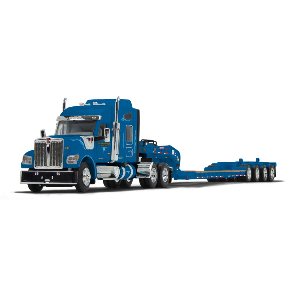 Kenworth W990 w/Fontaine Magnitude Lowboy Trailer w/Flip Axle "Western Distributing"