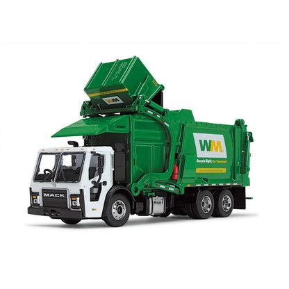 Mack LR w/McNeilus Meridian Front Load Refuse Truck Body and Bin "Waste Management" (Green/White)