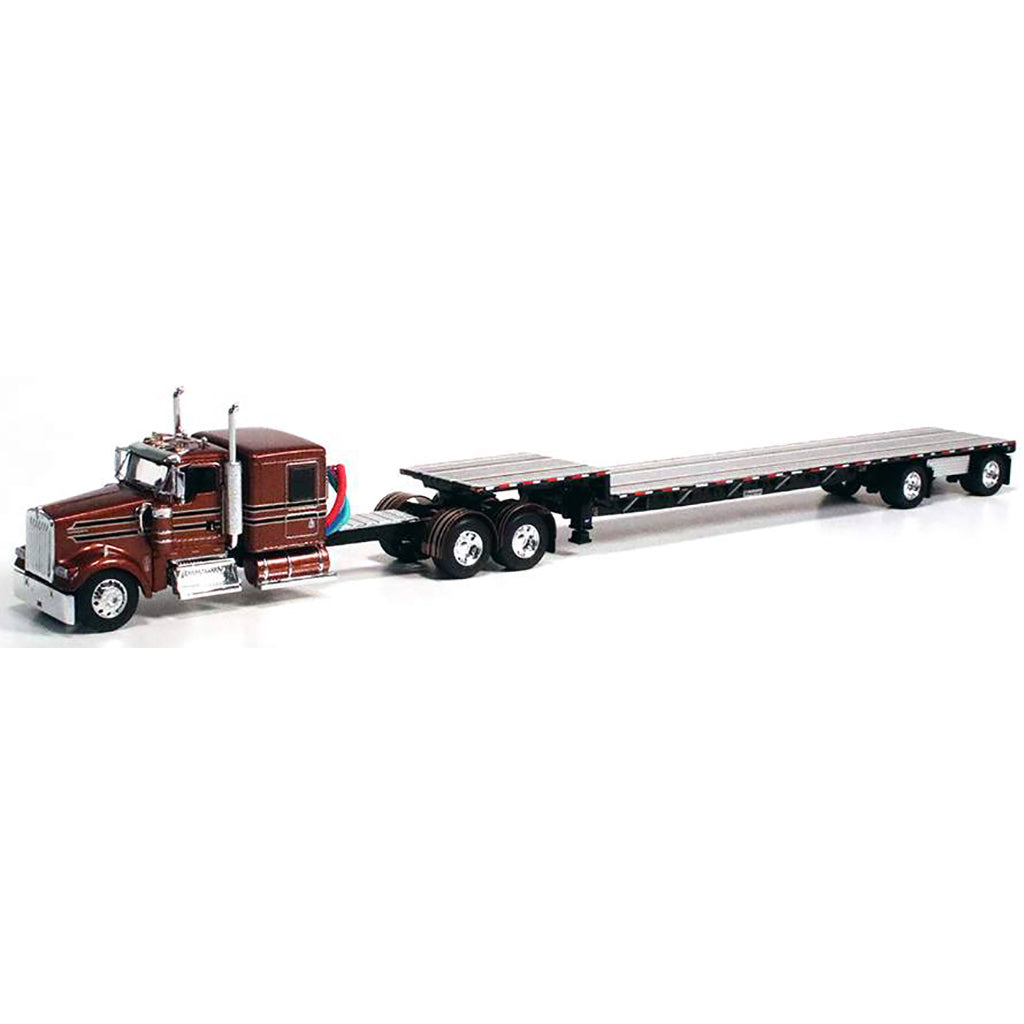 Kenworth W900L w/53' Transcraft Step Deck Trailer (Bronze)