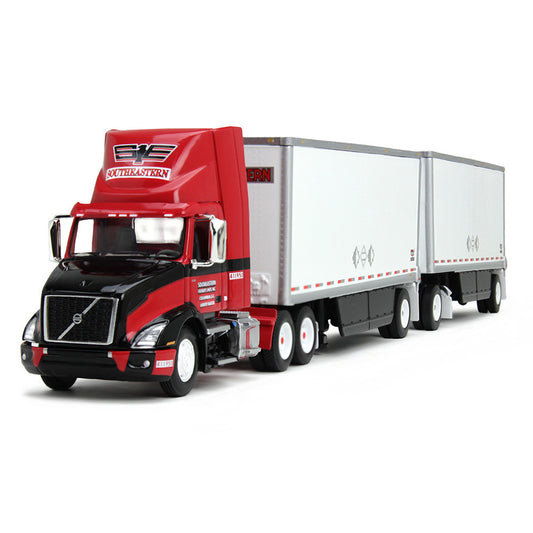 Volvo VNR 300 Day Cab w/2 28' Wabash Dry Van Pups "Southeastern Freight Lines Inc." (Red/White)