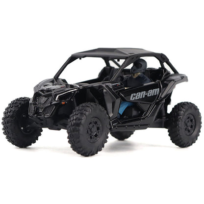 Model of a Can-Am Maverick X3 X rs Turbo RR Side-by-Side ATV (Triple Black) on a White Background